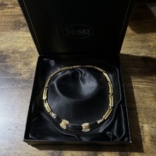 Vintage Monet Black Enamel &