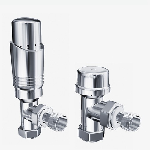 Angled chrome thermostatic - angled,