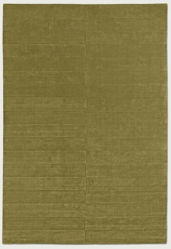 Hand tufted olive - hand, wool