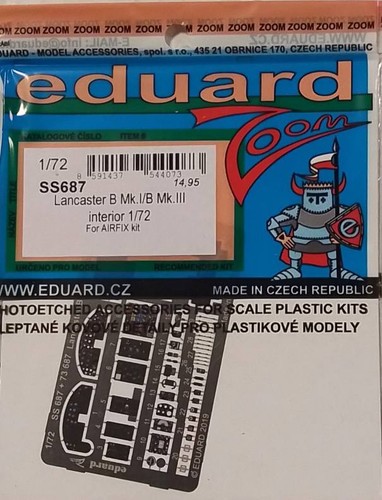 Eduard ss687 lancaster b - 1/72,