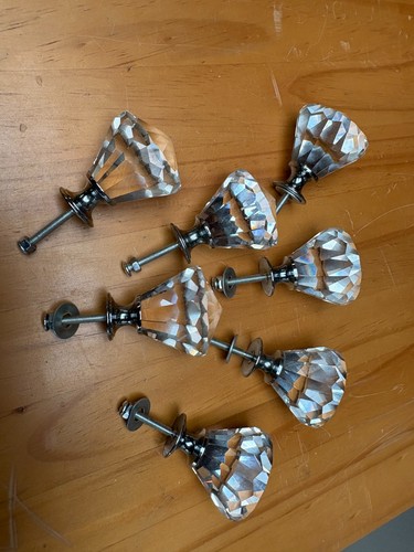 Glass door drawer knobs - glass, 7