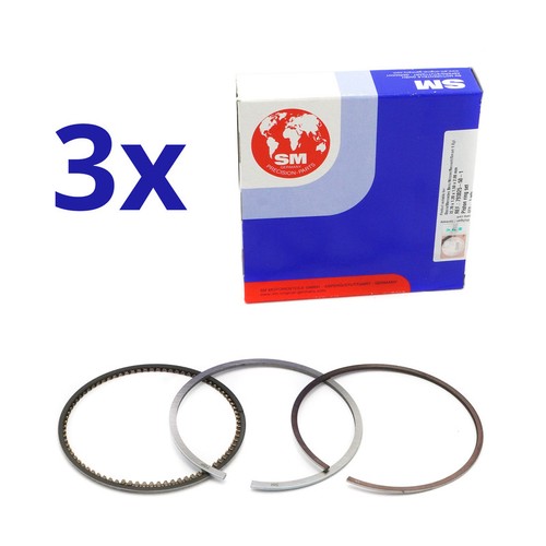 Piston ring set for - 3x,