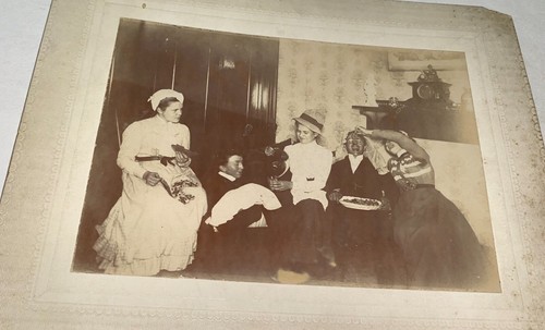 Antique photo party - party, american