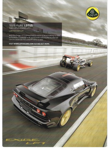 Lotus exige lf1 limited - lotus,