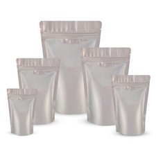 Silver matt stand pouches - matt, up