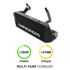 DIRENZA MVT FRONT MOUNT INTERCOOLER KIT BLACK FOR FORD FOCUS MK2 ST225 05-11