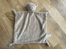 Tu Sainsburys Brown teddy bear comforter doudou blankie baby soft toy bnwot