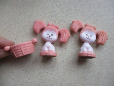 2 x pink Poochie dog set stampers vintage 1980s figure TOY