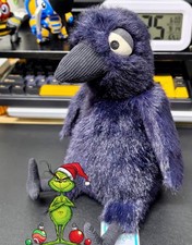 Spooky Jellycat Hocus Crow - Gothic Raven Plush BNWT with Tags & Dust Bag