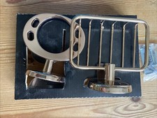 Vintage Toothbrush Soap Holders Fixture & Fittings Antique Gold. Calm.