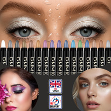 Waterproof Eyeshadow Eyeliner Pen Shimmer Stick Lasting Effect Makeup Pencil UK