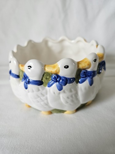 Vintage ceramic ring - vintage, ducks