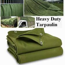Canvas Heavy Duty Tarpaulin Waterproof Cover Boat Store Roofing Log Sheets  