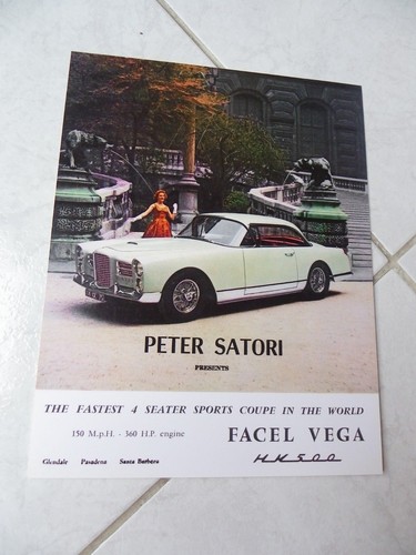 Facel vega hk500 satori - vega, usa