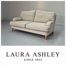 Mint cond. Laura Ashley Lynden sofa, 174cm, Annelise Pale Grey fabric, RRP £1650