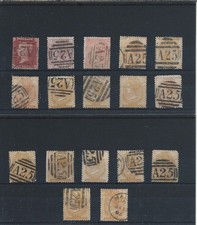 MALTA GB USED IN X 3; 1863-84 X 14 USED (1 UNUSED) UNCHECKED FOR PERFS & SHADES