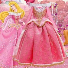 Girls Princess Dress Aurora Sleeping Beauty Gown Cosplay Costume Christmas 2025