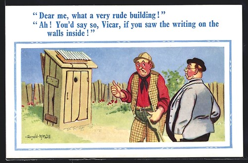 Artist postcard donald mcgill - postcard,