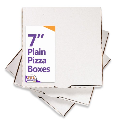 Inch plain white pizza - white,