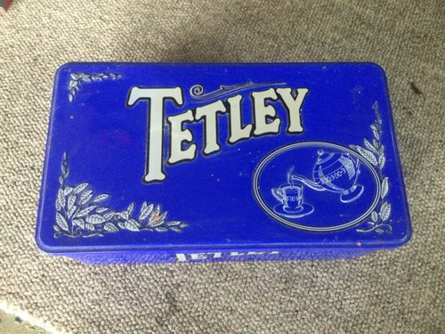 Vintage retro tetley tea blue - retro,