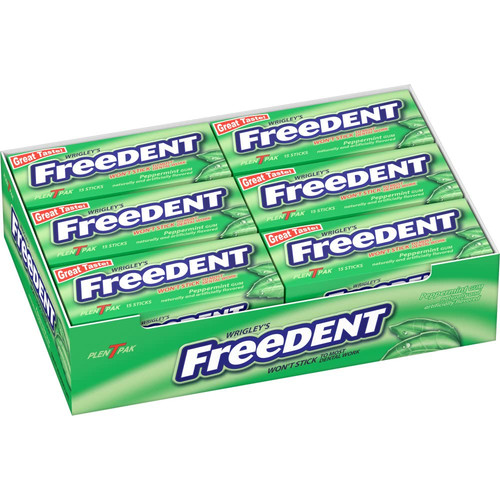 Freedent peppermint chewing - peppermint,