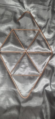 Copper geometric hanging wall - geometric,