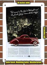 Metal Sign - 1937 Lincoln