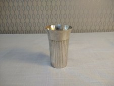 Vintage Cup Tumbler Silver Plated Metal Hand Made Cup