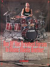 1993 Print Ad of Sonor Hilite Drum Kit w Steve Smith