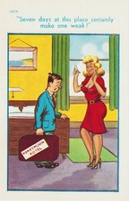 Vintage saucy seaside postcard - saucy,