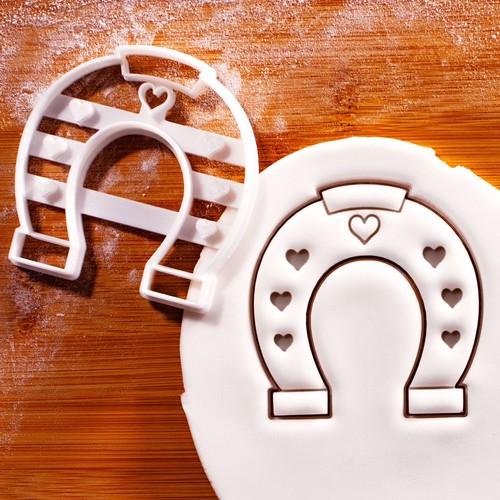Wedding horse shoe with hearts - shoe,
