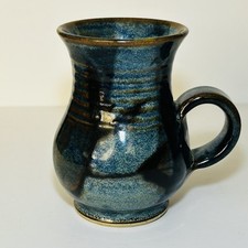 Studio Pottery Glazed Mug Hand Made Beautiful Glaze Signed Underneath Lovely