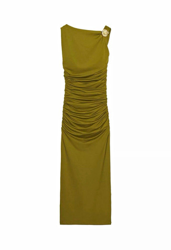 Zara green maxi dress - maxi, one
