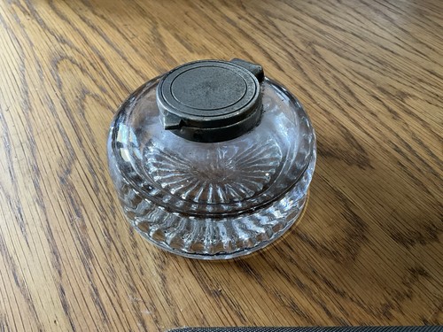 Vintage heavy pressed glass - heavy,