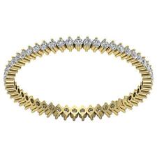 Eternity Ring Engagement Band Round Cut Diamond SI1 G 0.55 Ct 14K Gold Prong Set