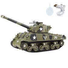 Diecast Alloy 1/35 Scale WWII USA M4 Sherman Medium Tank Finished Model Toy Gift