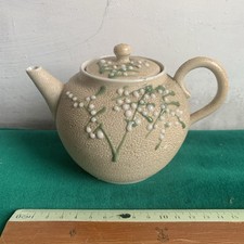 Antique Japanese Moriage Meiji, Sharkskin Pottery, Tea Pot