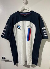 BMW Motorrad Genuine M Motorsport Mens T Shirt White Round Neck Tee Top size XXl
