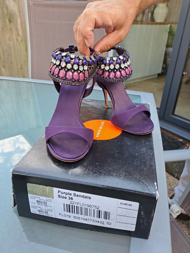 Karen millen purple beaded - millen,