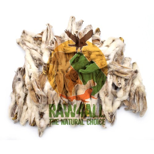 100 natural rabbit ears fur - +,