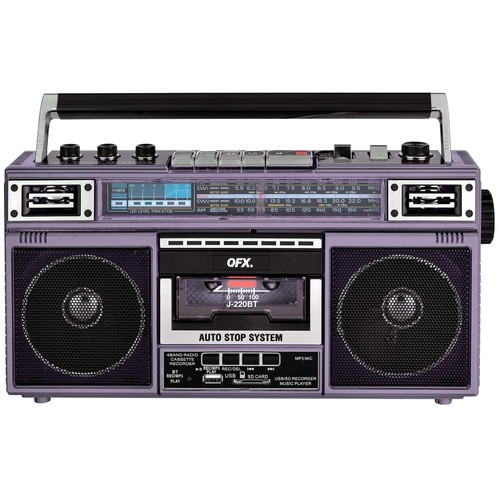 Retro bluetooth boombox - bluetooth,