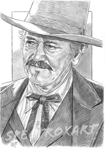 Original art john - wayne", by