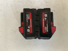 Milwaukee 5.5 ah M18HB5.5 HIGH OUTPUT 18V 5.5ah Lithium-Ion Battery x2