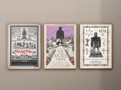 The wicker man poster canvas - man,