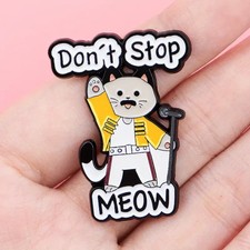Don’t Stop Meow Cat Enamel