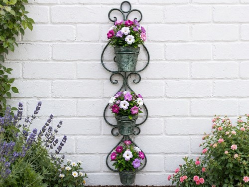 Garden wall planter with - garden,