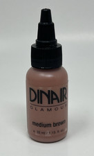 Dinair Airbrush Makeup Glamour Foundation 1.15 Oz Medium Brown NWOB Original NOS