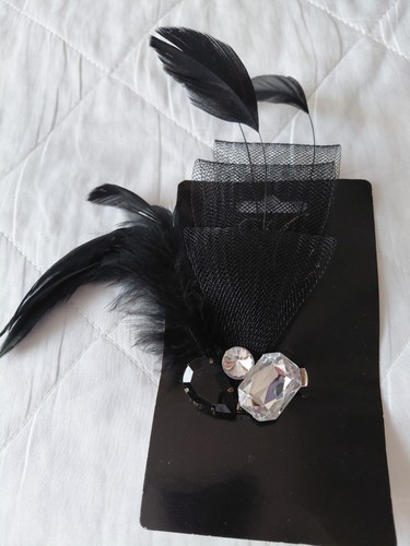 Pretty black fascinator for - black,