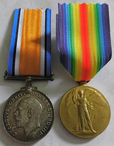 Ww1 pair medals cpl - ww1,