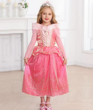 Aurora Princess Sleeping Beauty Costume Fancy Dress - 120cm 7-8yrs (FD119)